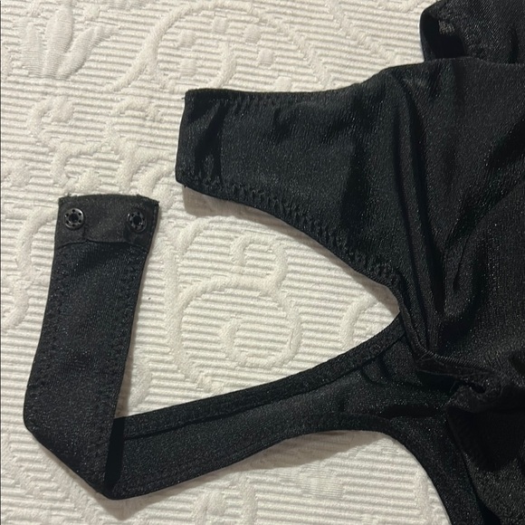 Free People Intimately  Black Wrap Bodysuit. Medium - Picture 7 of 7